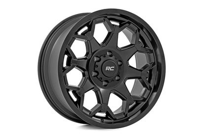 Rough Country 80 Series Wheel | One-Piece | Semi Gloss Black | 20x9 | 6x5.5 |-12mm
