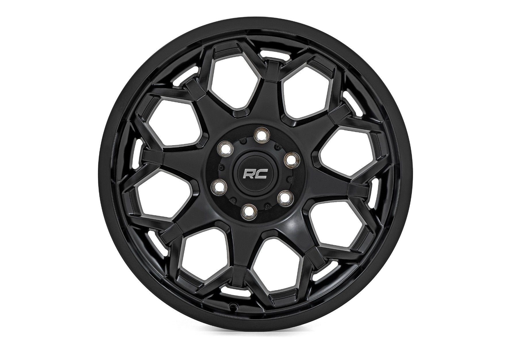 Rough Country 80 Series Wheel | One-Piece | Semi Gloss Black | 20x9 | 6x5.5 |-12mm