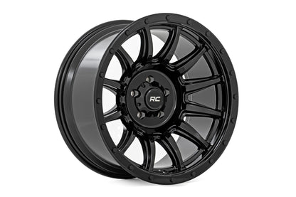 Rough Country 90 Series Wheel | One-Piece | Gloss Black | 20x9 | 6x5.5 | -12mm
