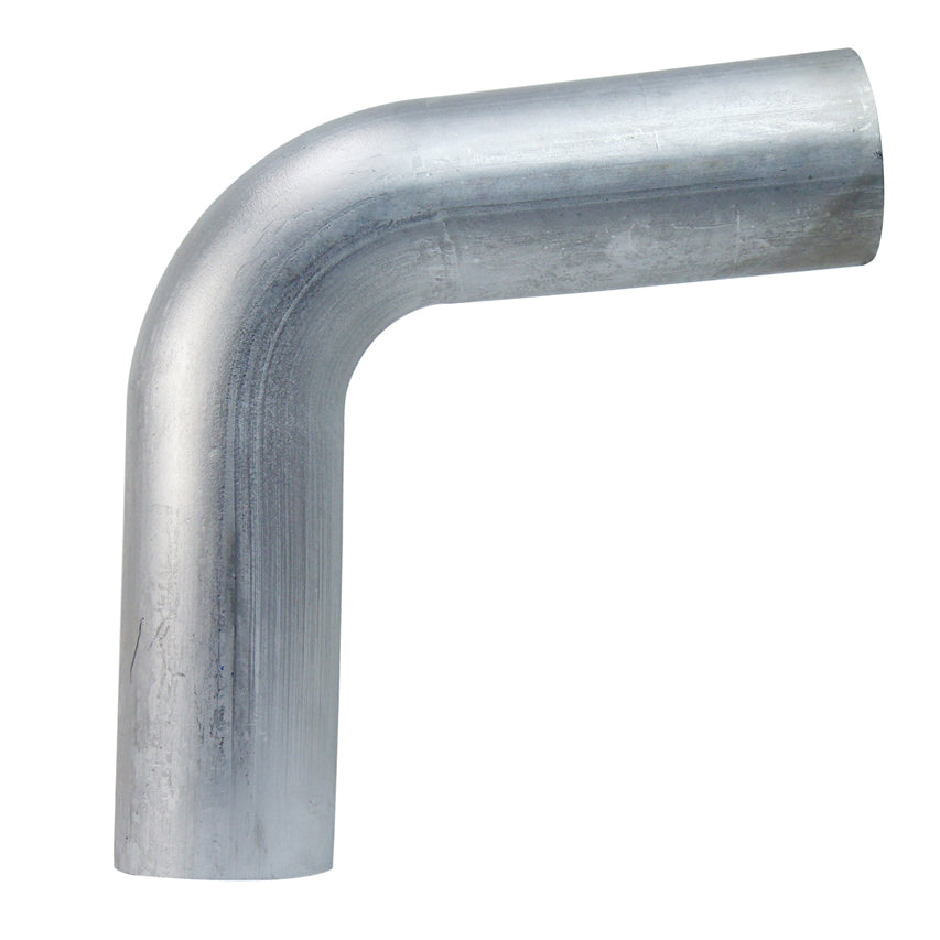 HPS 4 inch OD 80 Degree Bend 6061 Aluminum Elbow 16 Gauge w/ 5 1/2 inch CLR