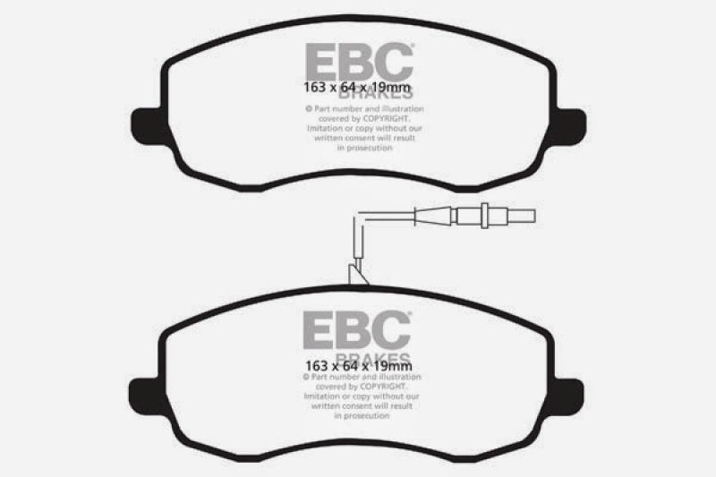 EBC AP Racing Caliper CP7040 Yellowstuff Brake Pads