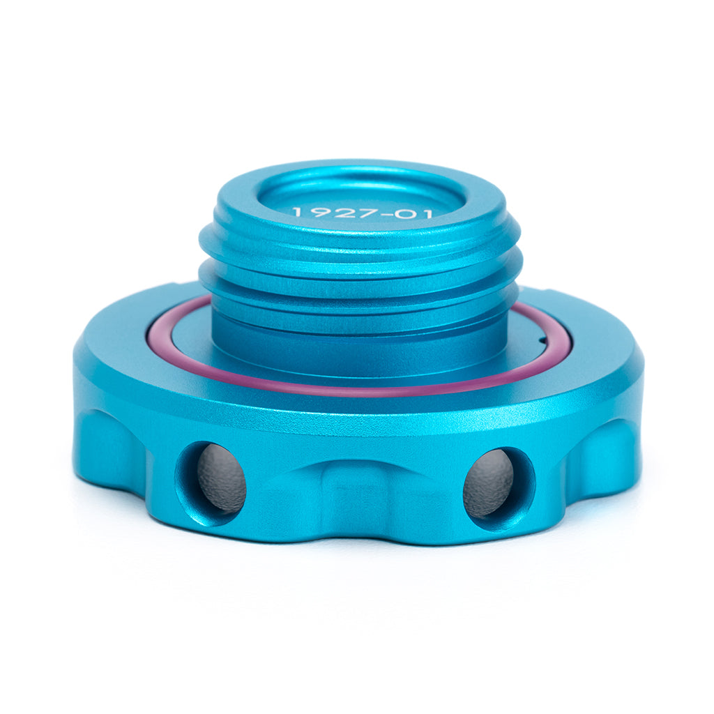 ACUITY Instruments Podium Oil Cap in Satin Teal for Hondas/Acuras