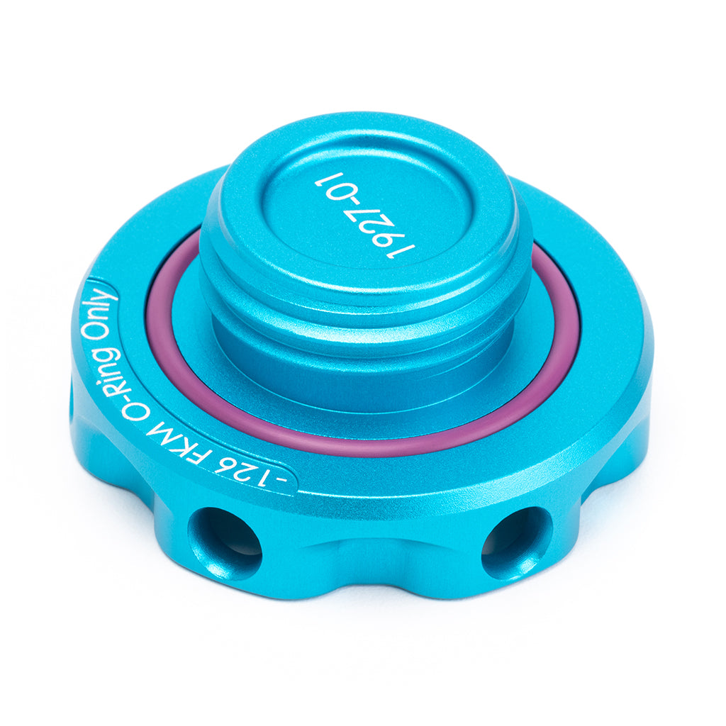 ACUITY Instruments Podium Oil Cap in Satin Teal for Hondas/Acuras