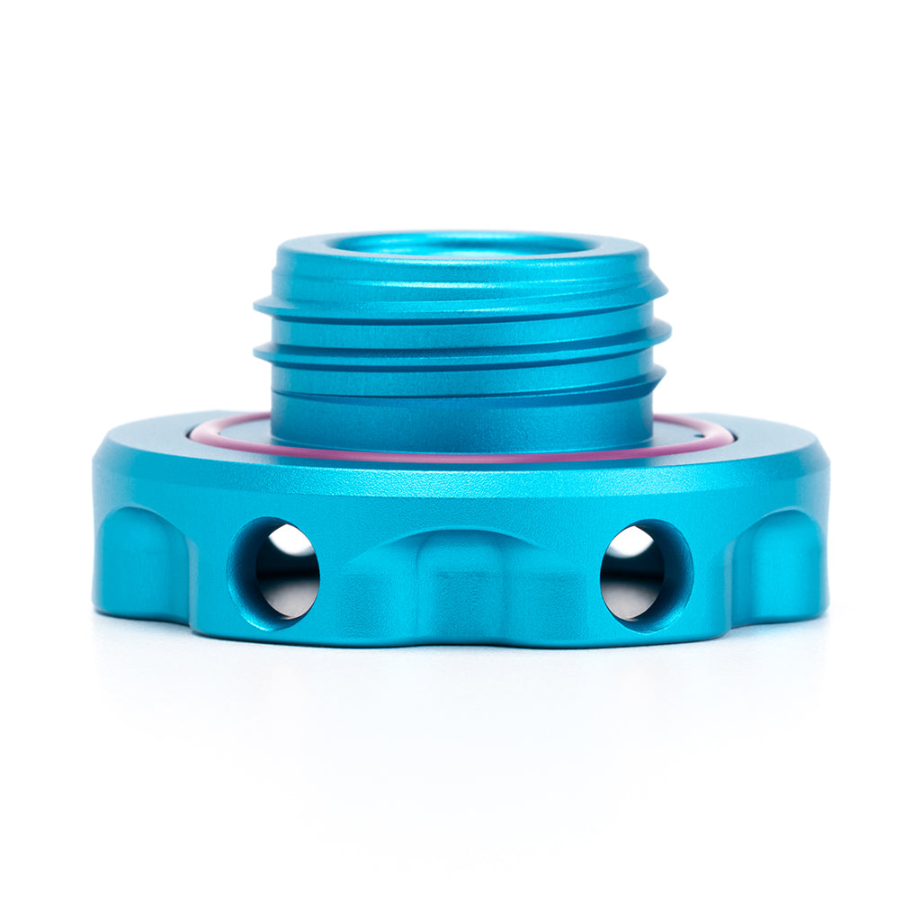 ACUITY Instruments Podium Oil Cap in Satin Teal for Hondas/Acuras