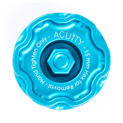 ACUITY Instruments Podium Oil Cap in Satin Teal for Hondas/Acuras