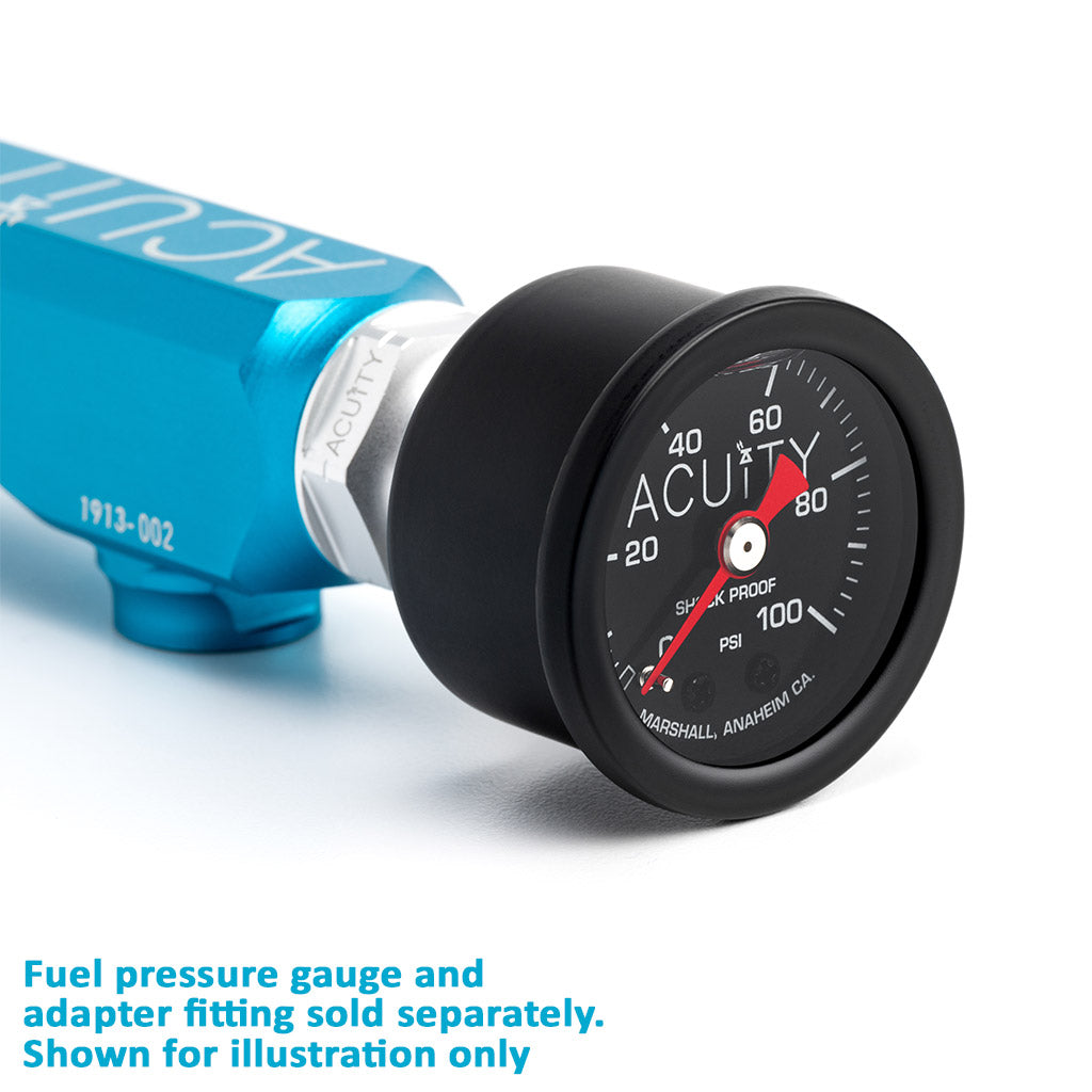 ACUITY Instruments K-Series Fuel Rail in Satin Teal Finish