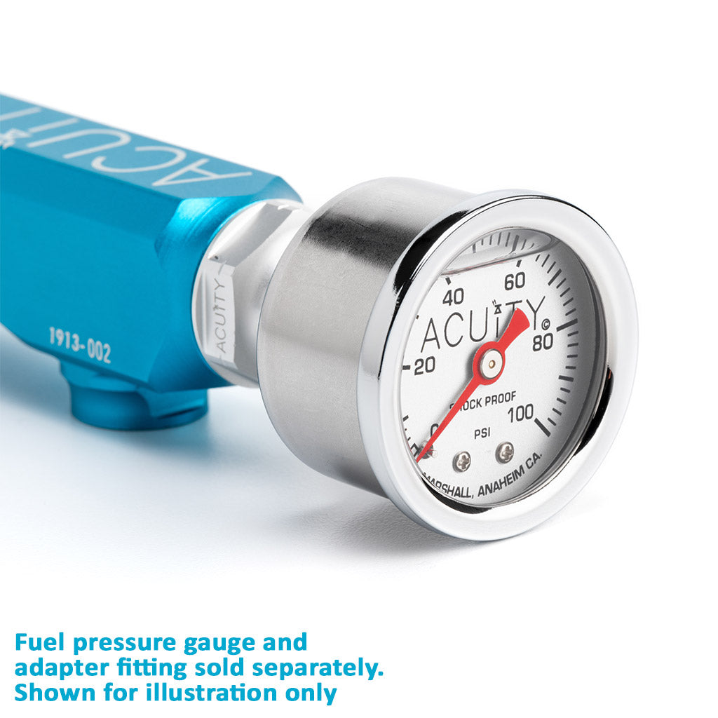 ACUITY Instruments K-Series Fuel Rail in Satin Teal Finish
