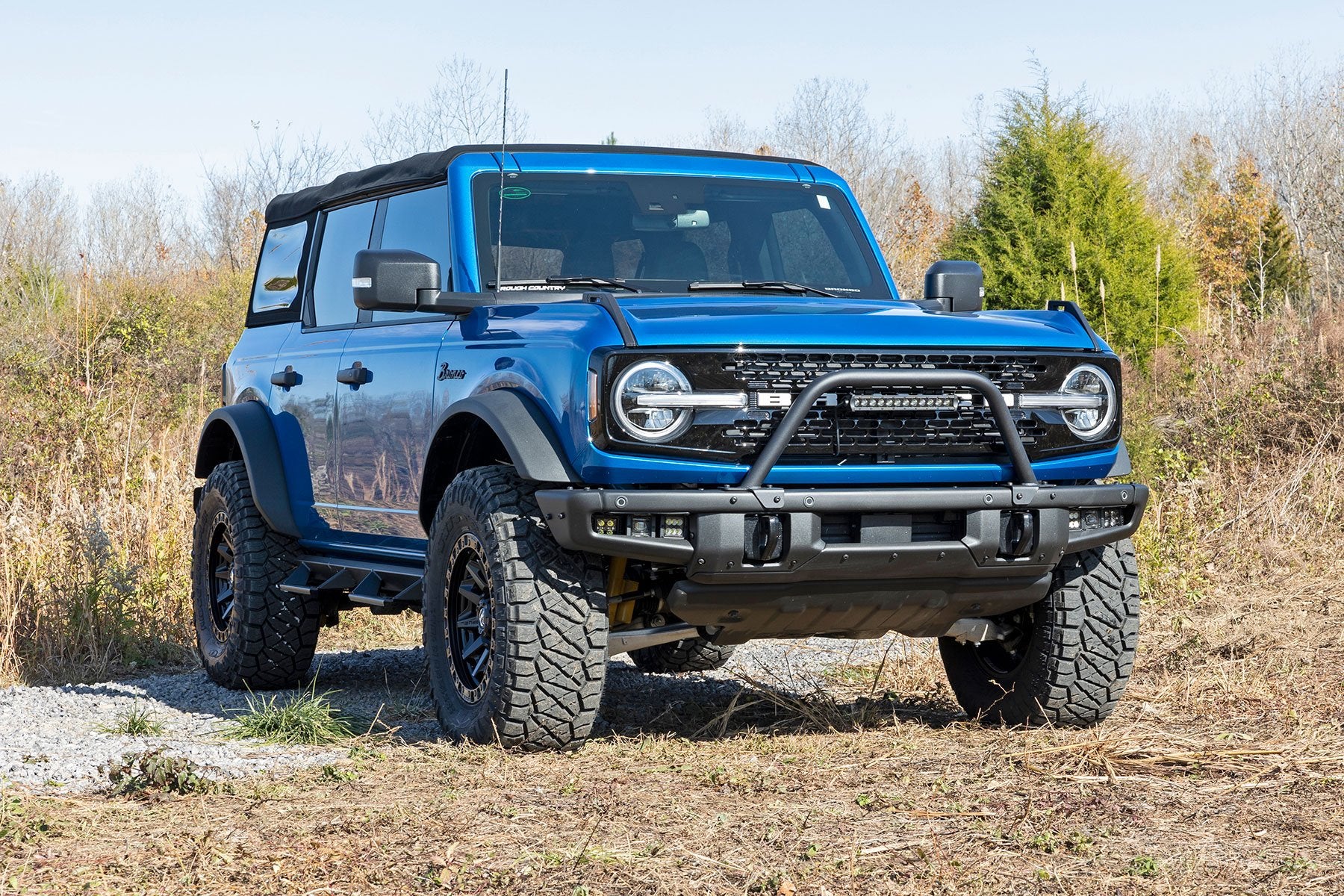 Safari Bar | 12" LED Light Bar | Black | Single Row | OE Modular Steel | Ford Bronco (21-24)