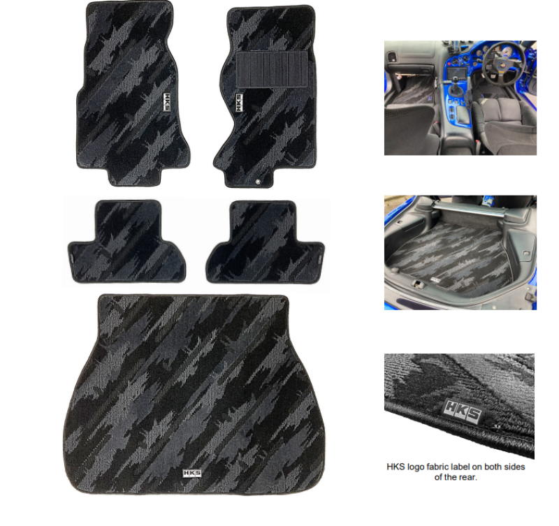 HKS FLOOR MATS FD3S FULL SET OCT RHD