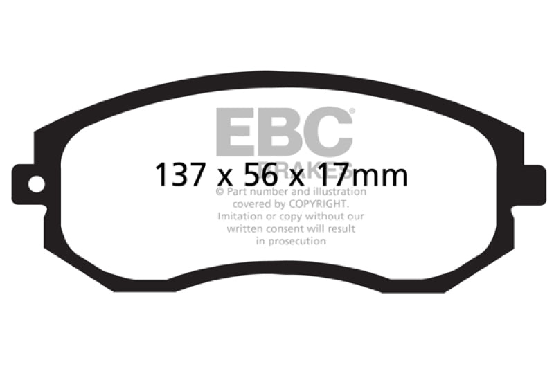 EBC 12+ Scion FR-S 2 Redstuff Front Brake Pads