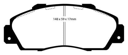 EBC 97 Acura CL 3.0 Yellowstuff Front Brake Pads