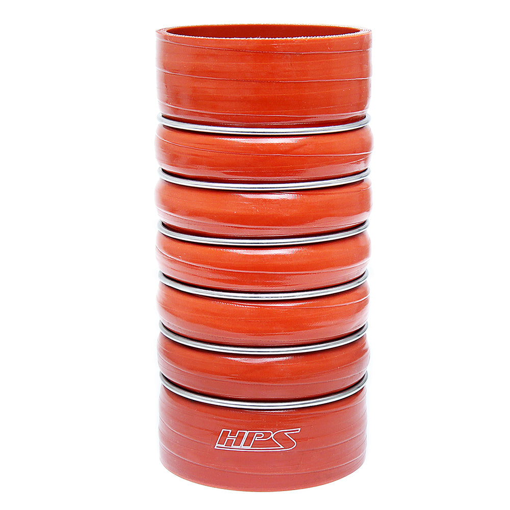 HPS 4 inch ID 12 inch Long Ultra High Temp 4-ply Aramid Reinforced Silicone CAC Coupler Hose Hot Side 102mm ID x 315mm Length