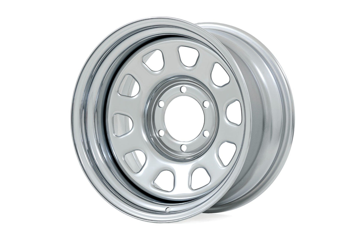 Steel Wheel | Chrome | 17x9 | 5x5 | 3.30 Bore | -12