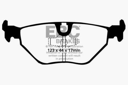 EBC 87-91 BMW M3 2.3 (E30) Redstuff Rear Brake Pads