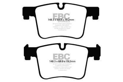 EBC 11+ BMW X3 2.0 Turbo (F25) Redstuff Front Brake Pads