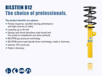 Bilstein B12 (Pro-Kit) 06-10 Dodge Charger V6/V8 2.7L/3.5L/5.7L Front & Rear Suspension Kit