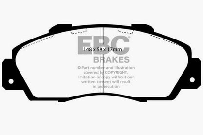 EBC 97 Acura CL 3.0 Greenstuff Front Brake Pads