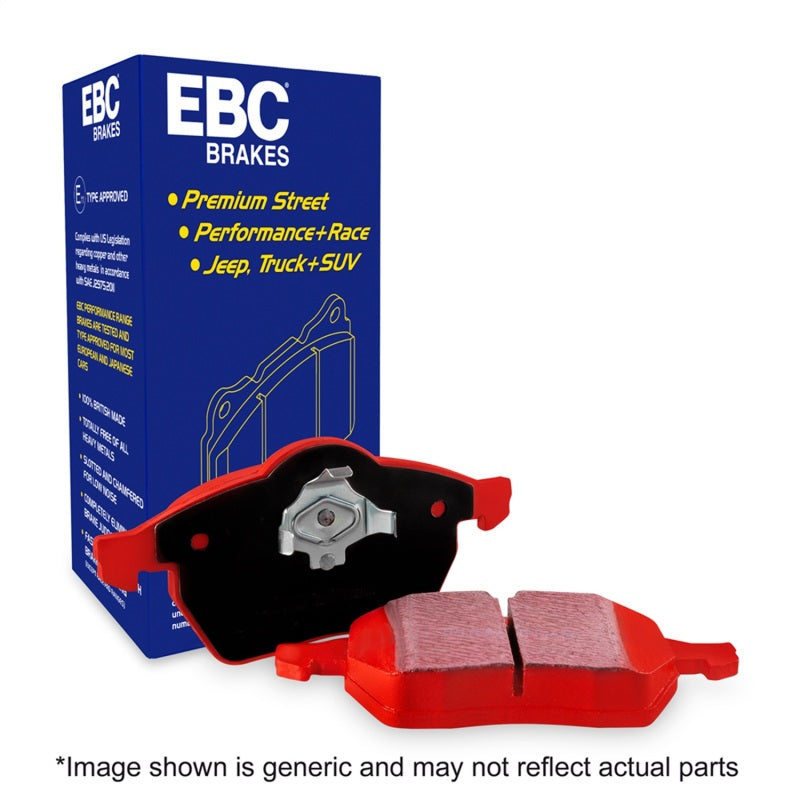 EBC 14+ Jaguar F-Type (Cast Iron Rotors Only) 5.0 Supercharged (490) Redstuff Rear Brake Pads