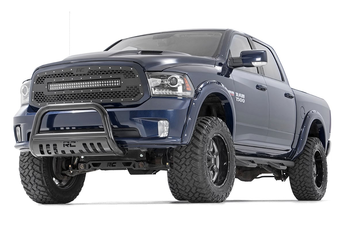 Mesh Grille | 30" Dual Row LED | Black | White DRL | Ram 1500 2WD/4WD (13-18 & Classic)