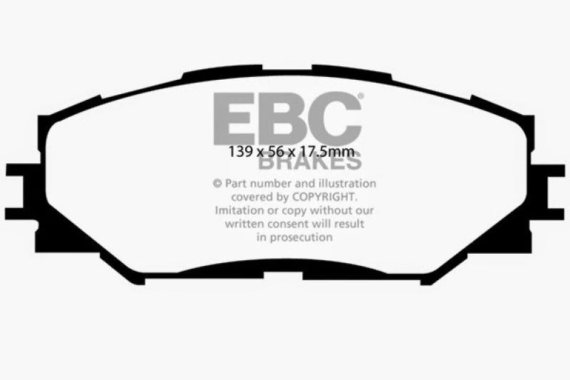 EBC 06-08 Toyota RAV 4 2.4 Greenstuff Front Brake Pads