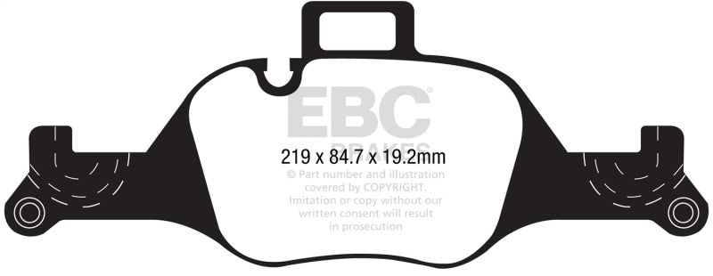 EBC 2017+ BMW 530 G30 Redstuff Front Brake Pads