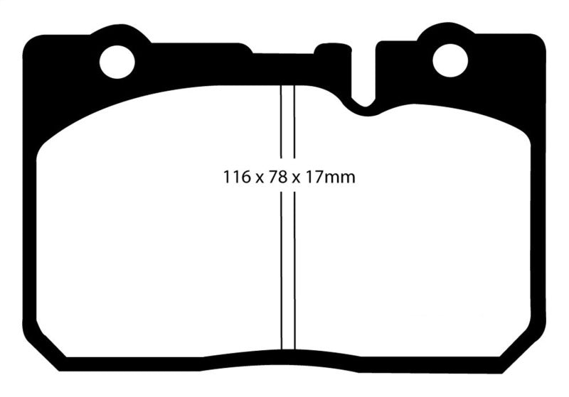 EBC 95-00 Lexus LS400 4.0 Redstuff Front Brake Pads