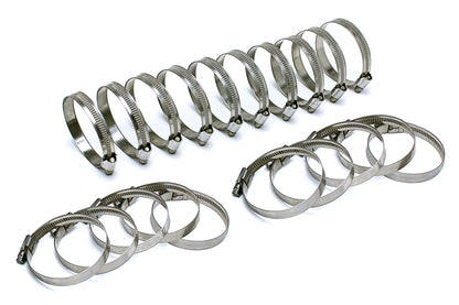 HPS Stainless Steel Embossed Hose Clamps Size 16 20pcs Pack 1-1/16 inch - 1-1/2 inch 26mm-38mm