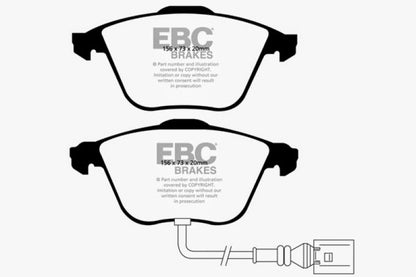 EBC 08-11 Volkswagen CC 3.6 Redstuff Front Brake Pads