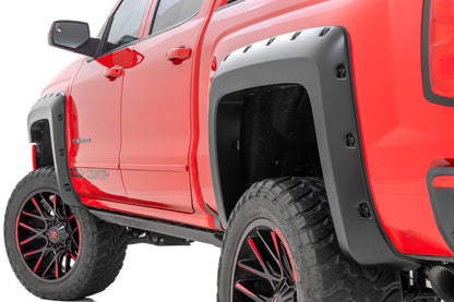 Pocket Fender Flares | 5'9" Bed | GCN Victory Red | Chevy Silverado 1500 (14-18 & Classic)