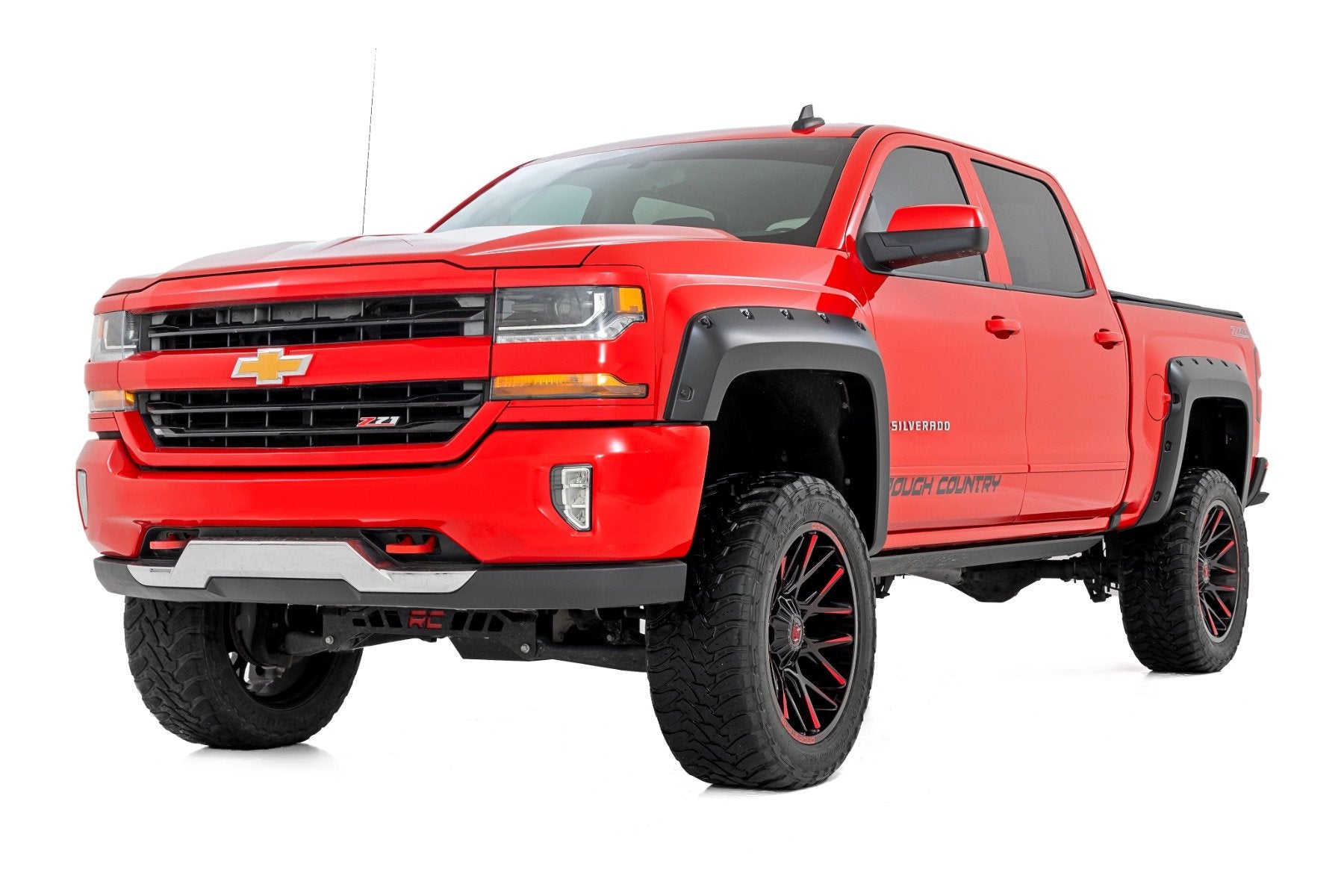 Pocket Fender Flares | 6'7" & 8' Bed | G7J Rainforest Green | Chevy Silverado 1500 (14-18)/2500HD