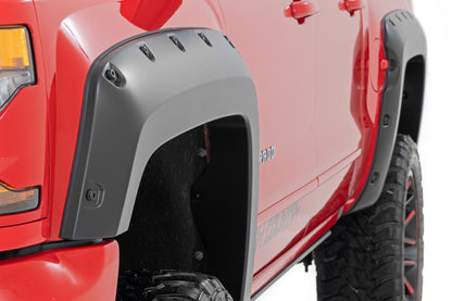 Pocket Fender Flares | 5'9" Bed | GCN Victory Red | Chevy Silverado 1500 (14-18 & Classic)