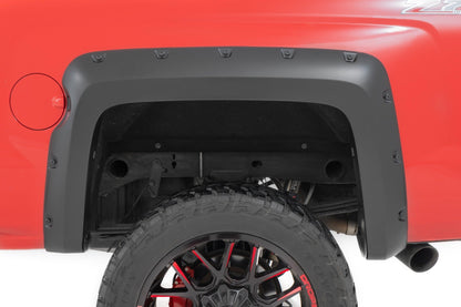 Pocket Fender Flares | 6'7" & 8' Bed | G7J Rainforest Green | Chevy Silverado 1500 (14-18)/2500HD