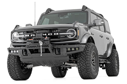 High Winch Mount | All Models | 12000S | 20 Inch Black Single Row LED | Ford Bronco (21-24)