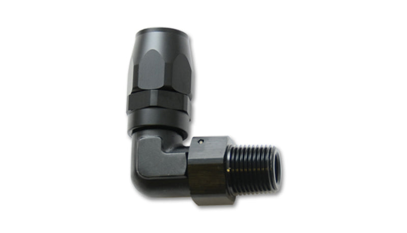 Vibrant Male NPT 90 Degree Hose End Fitting -6AN - 3/8 NPT