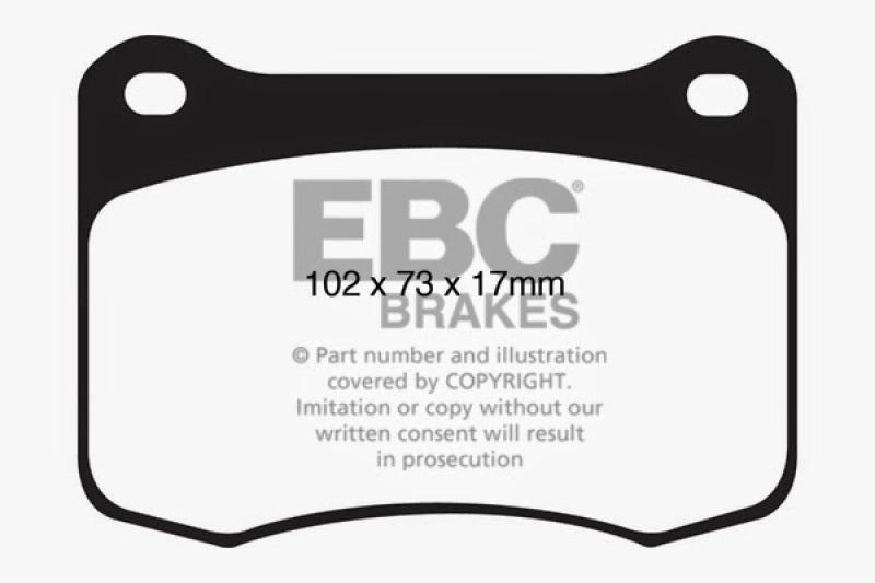 EBC 08+ Lexus IS-F 5.0 Yellowstuff Rear Brake Pads