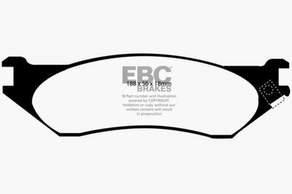 EBC 04-06 Dodge Durango 3.7 Greenstuff Front Brake Pads