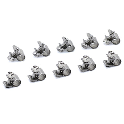 HPS #10 Stainless Steel Fuel Injection Hose Clamps 10pcs Pack 5/16 inch - 25/64 inch 8mm - 10mm