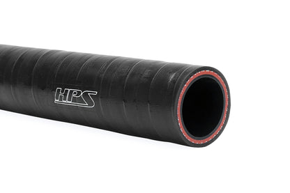 HPS 7/8" (22mm), FKM Lined Oil Resistant High Temperature Reinforced Silicone Hose, Black