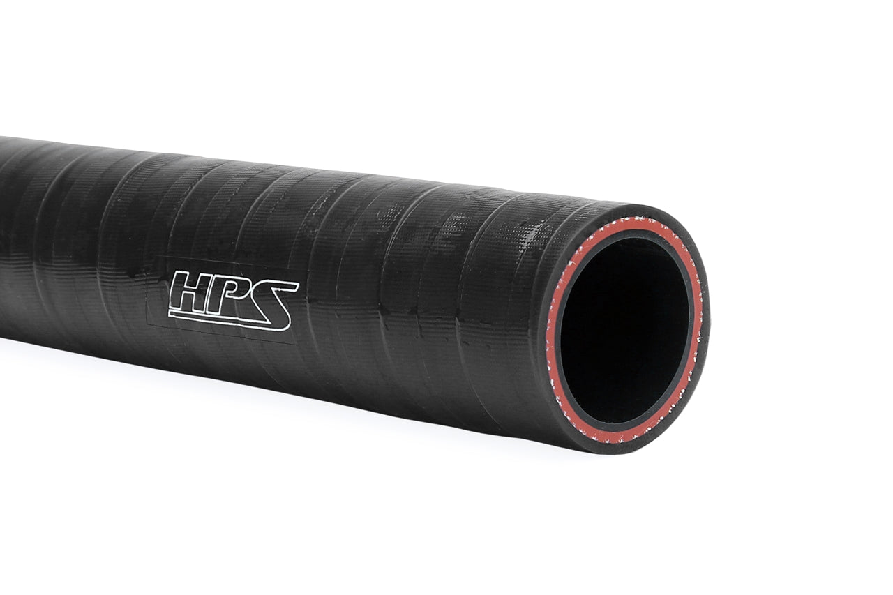 HPS 5/16" (8mm), FKM Lined Oil Resistant High Temperature Reinforced Silicone Hose, 6 Feet Long, Black