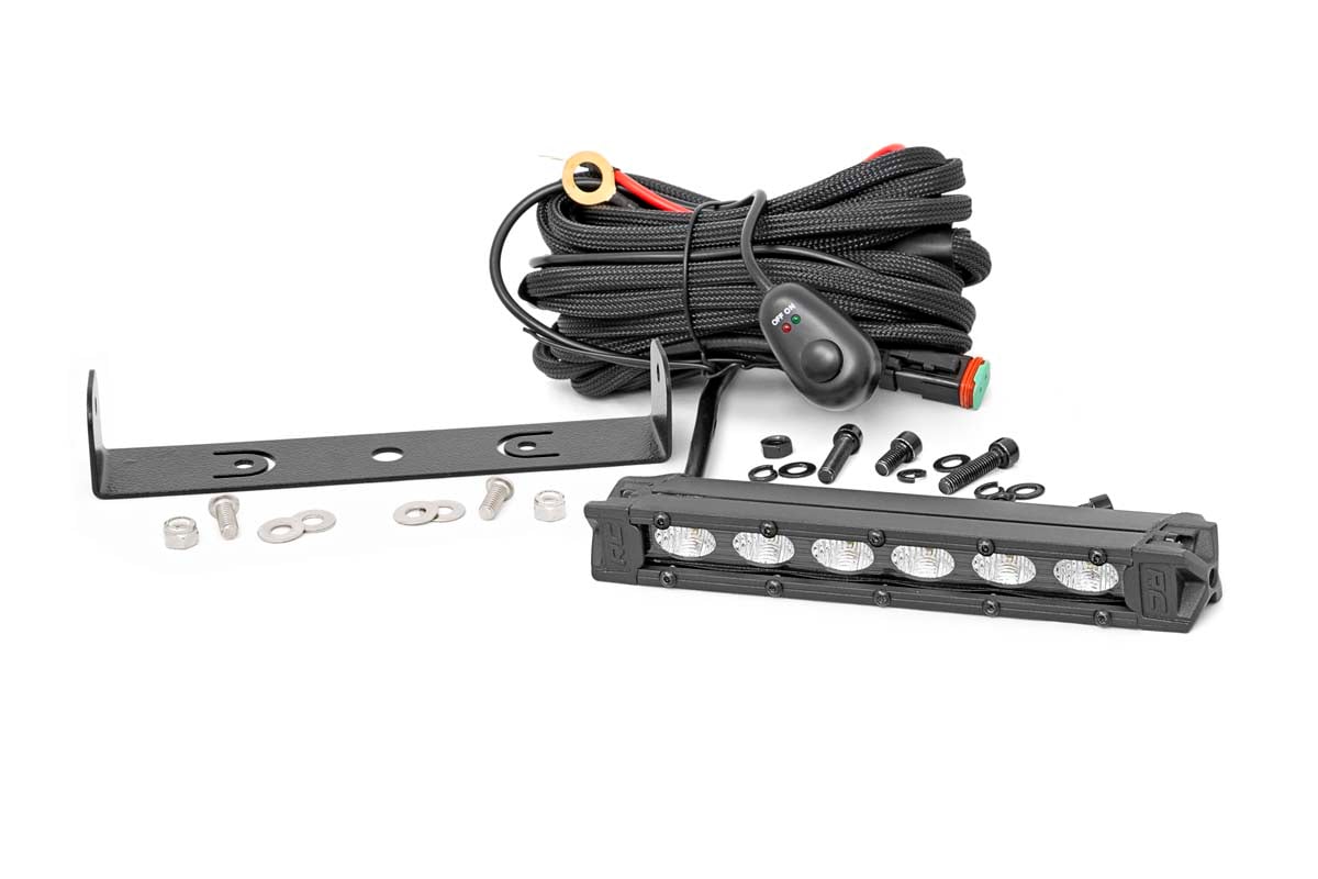 LED Light Kit | Rear Mount | 6" Black Slimline | Honda Foreman 500 