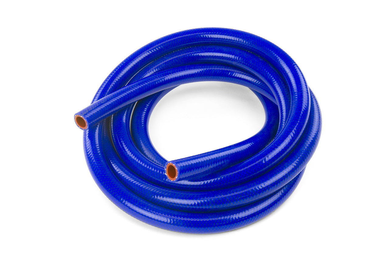 HPS 1-1/8 inch 28mm ID High Temperature Reinforced Silicone Heater Hose Tubing 10 Feet Roll Blue