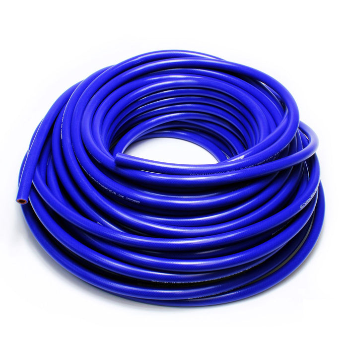 HPS 3/8 inch ID blue high temp reinforced silicone heater hose tubing 25 feet roll Max Temperature Rating: 350F Bend Radius: 1-1/2 inch