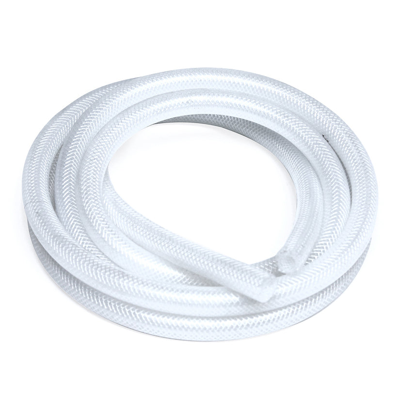 HPS 7/8 inch ID Clear high temp reinforced silicone heater hose tubing 10 feet roll Max Temperature Rating: 350F Bend Radius: 4 inch