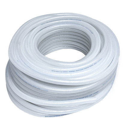 HPS 3/8 inch ID Clear high temp reinforced silicone heater hose tubing 25 feet roll Max Temperature Rating: 350F Bend Radius: 1-1/2 inch