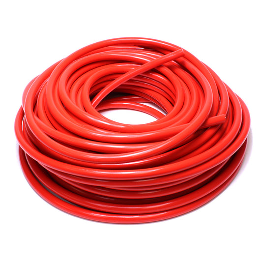 HPS 5/8 inch ID Red high temp reinforced silicone heater hose tubing 100 feet roll Max Temperature Rating: 350F Bend Radius: 3 inch