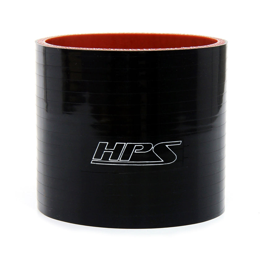 HPS 8 inch ID 6 inch Long High Temp 6-ply Reinforced Silicone Straight Coupler Hose Black 200mm ID 152mm Length