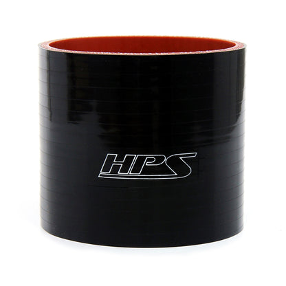 HPS 8 inch ID 6 inch Long High Temp 6-ply Reinforced Silicone Straight Coupler Hose Black 200mm ID 152mm Length