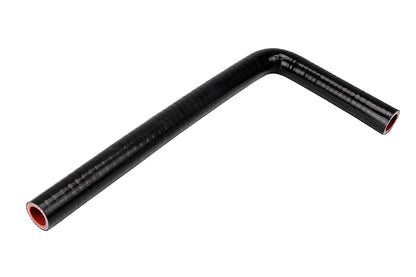 HPS 3/4 inch 19mm with 8 inch and 24 inch Leg Silicone 90 Degree Elbow Coupler Hose High Temp 4-ply Reinforced Black