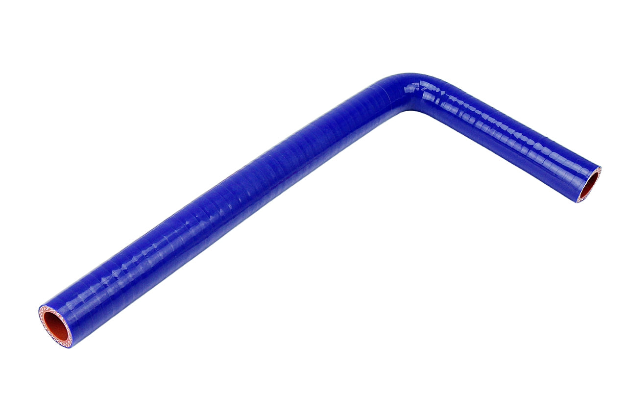 HPS 5/8 inch 16mm with 5 inch and 60 inch Leg Silicone 90 Degree Elbow Coupler Hose High Temp 4-ply Reinforced Blue