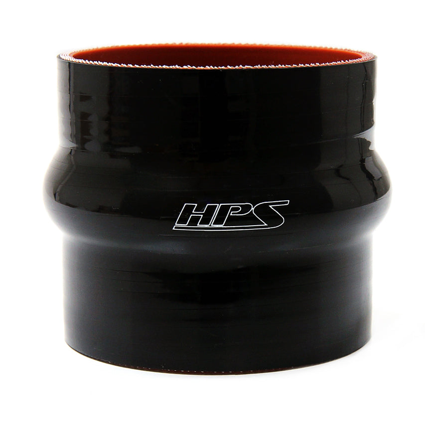 HPS 1.5 inch ID 3 inch Long High Temp 4-ply Reinforced Silicone Hump Coupler Hose Black 38mm ID 76mm Length